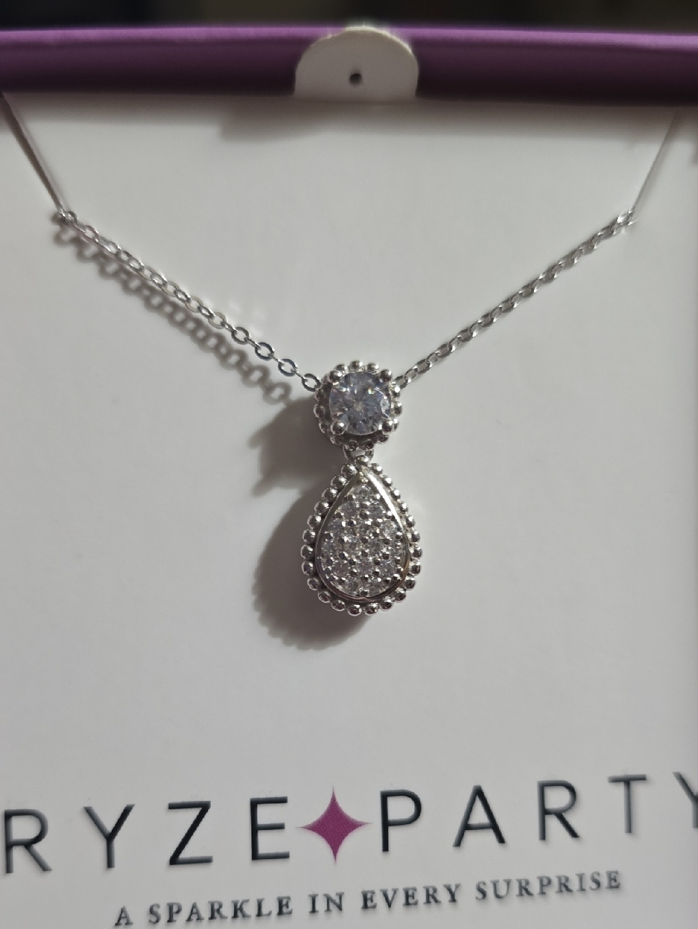 New With Box Ryze Sterling Silver Necklace.